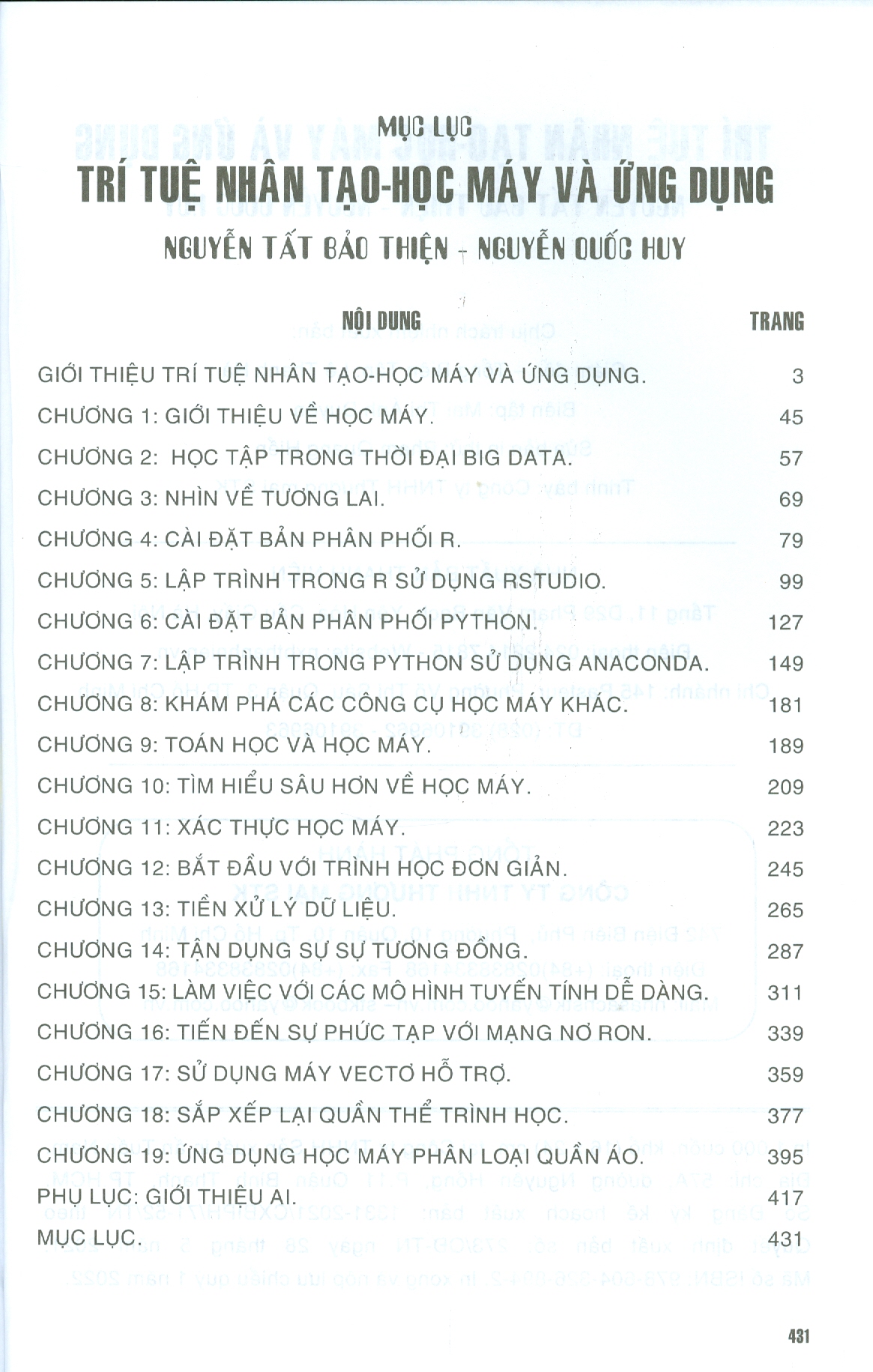 Trí Tuệ Nhân Tạo Học Máy Và Ứng Dụng