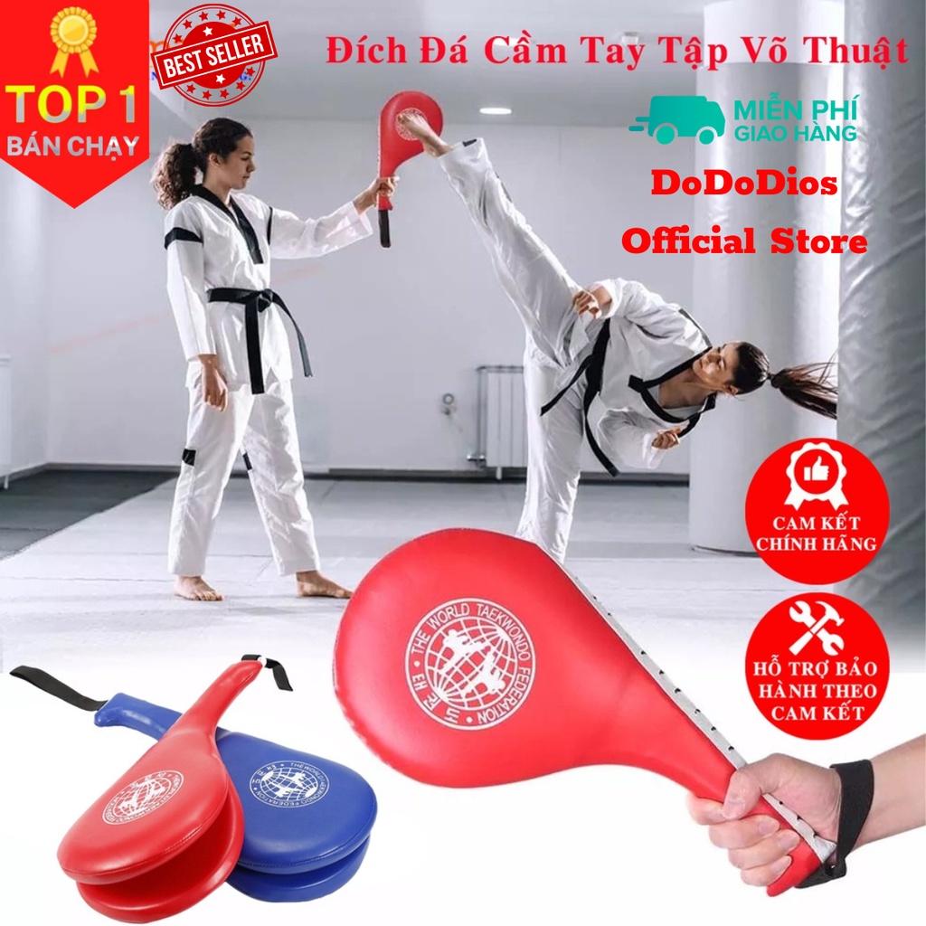 Đích Đá Đấm Tập Võ Thuật Cầm Tay Taekwondo, Vovinam, Karatedo Da PU Cao Cấp Cho Trẻ Em và Người Lớn Hãng DoDoDios