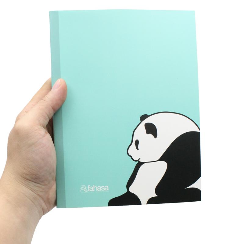 Combo 10 Tập Học Sinh Cute Panda - Miền Nam - 4 Ô Ly - 200 Trang 80gsm - Fahasa 04 - Tặng Nhãn Vở Kèm Sticker