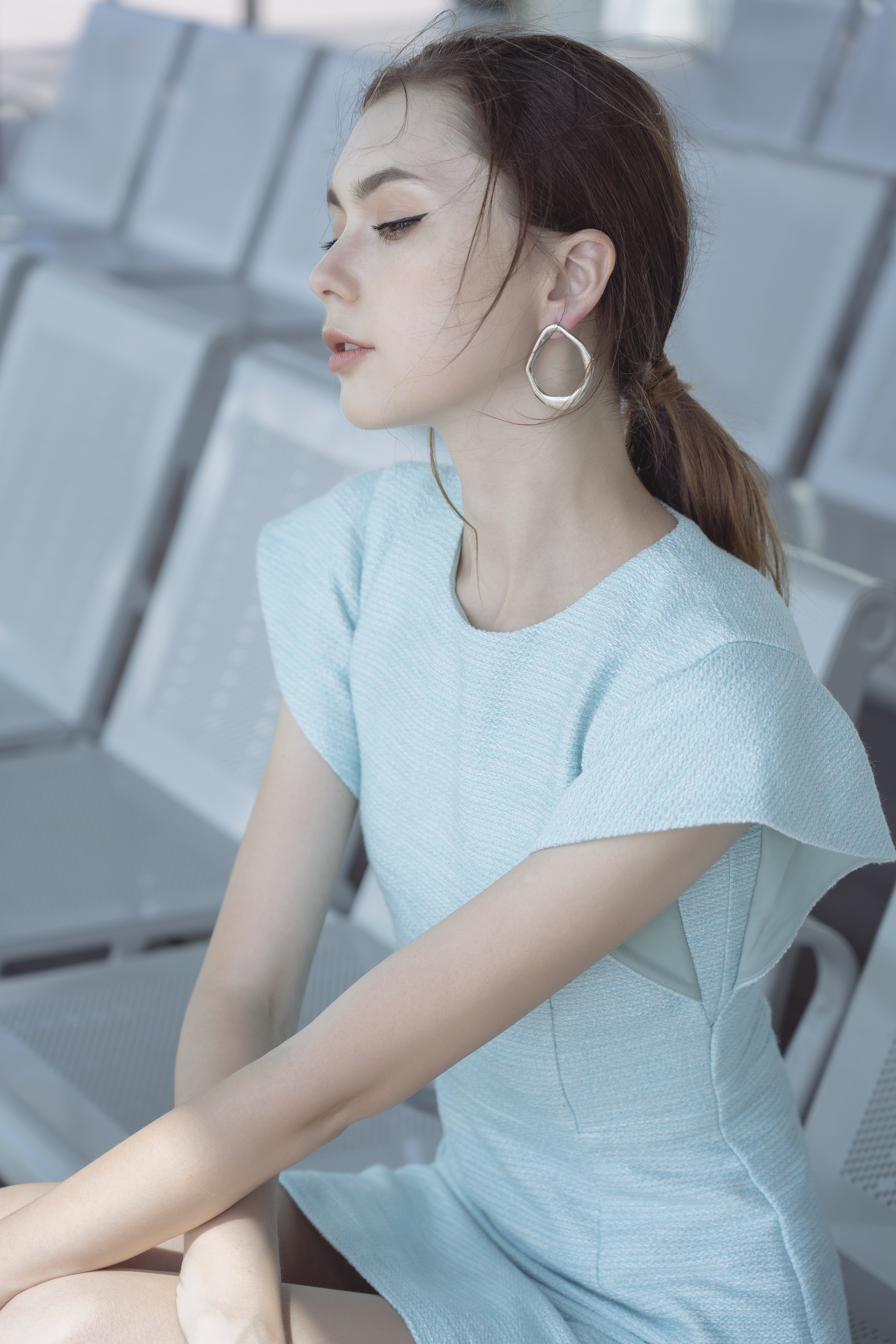 Đầm cánh tiên xanh ngọc