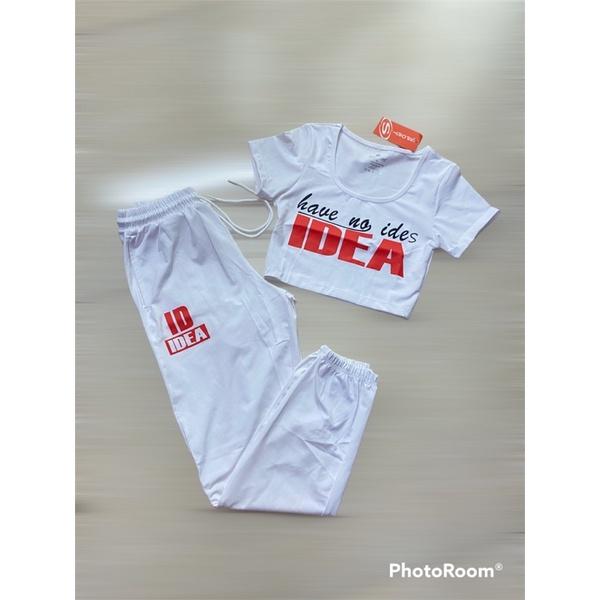 Set bộ áo croptop quần jogger nữ dã ngoại, leo núi,picnic, tập yoga, gym, nhảy aerobic kochan, đồng phục đội nhóm nữ