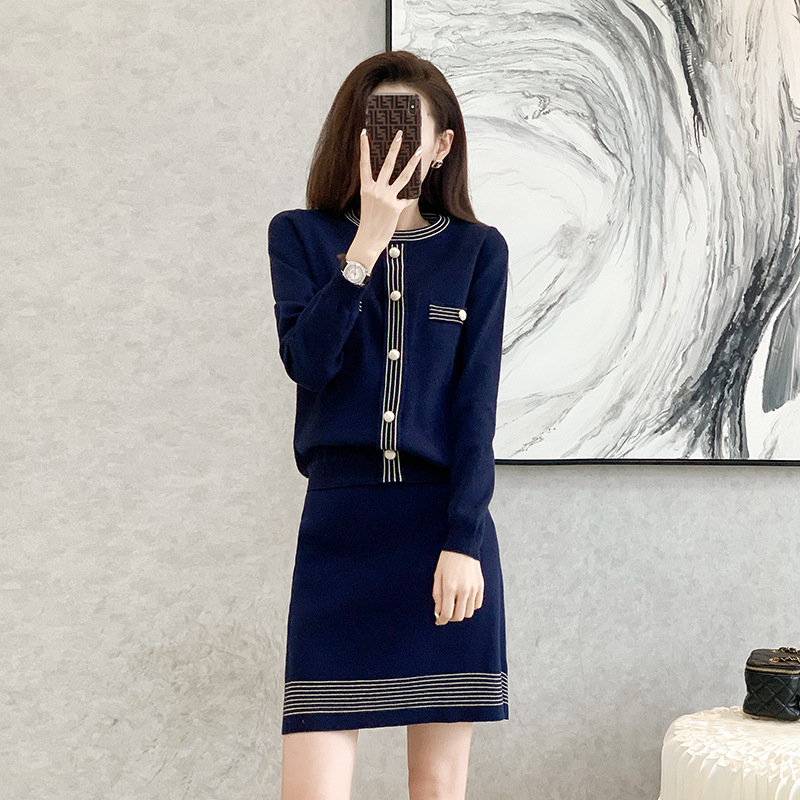 Sét Váy Len Dệt Kim Thời Trang Cao Cấp AL58 - Hàng Quảng Châu Cao Cấp