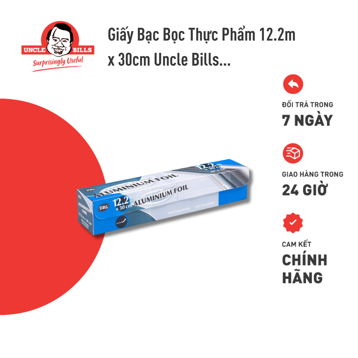 Giấy bạc bọc thực phẩm Uncle Bills BC0112