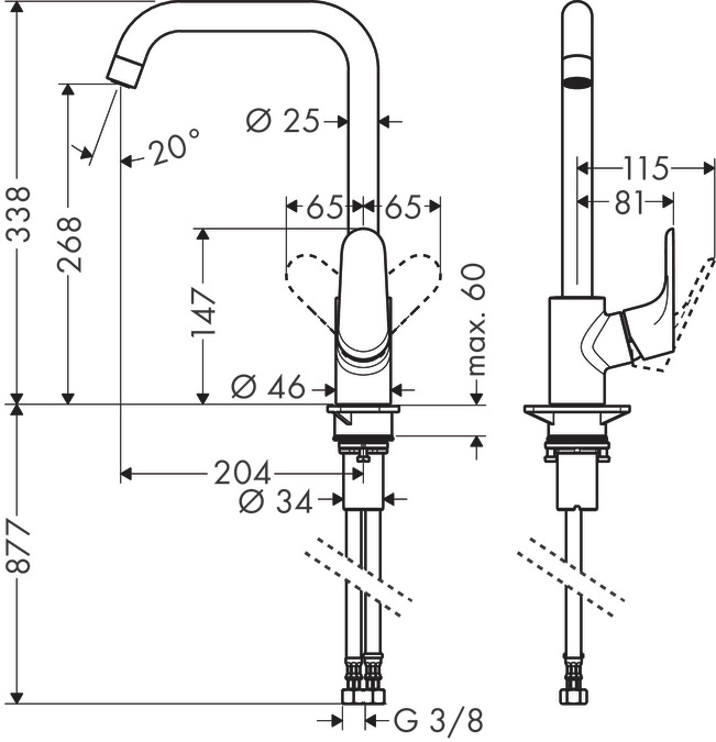 Vòi bếp Focus Hansgrohe - 31820000