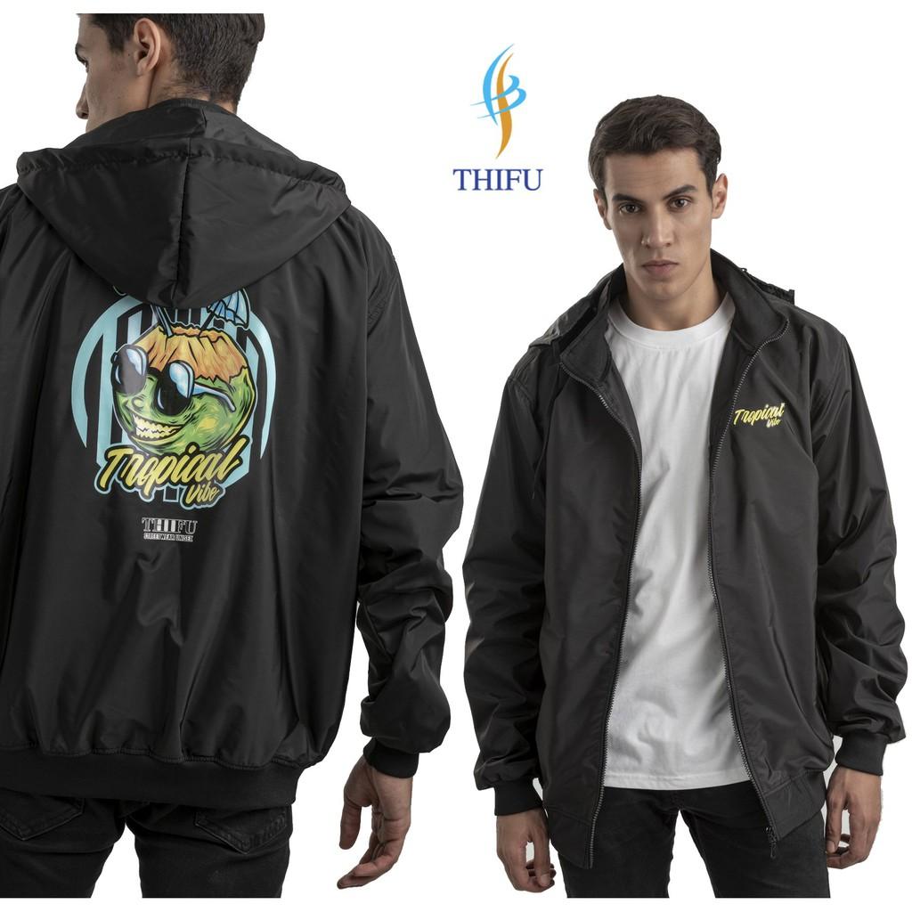 Áo Khoác Dù 2 Lớp Lót Das Cao Cấp FASHION In Họa Tiết Hoạt Hình TROPICAL Thoáng Mát, Chống Nắng, Tránh Mưa hình ảnh video thật