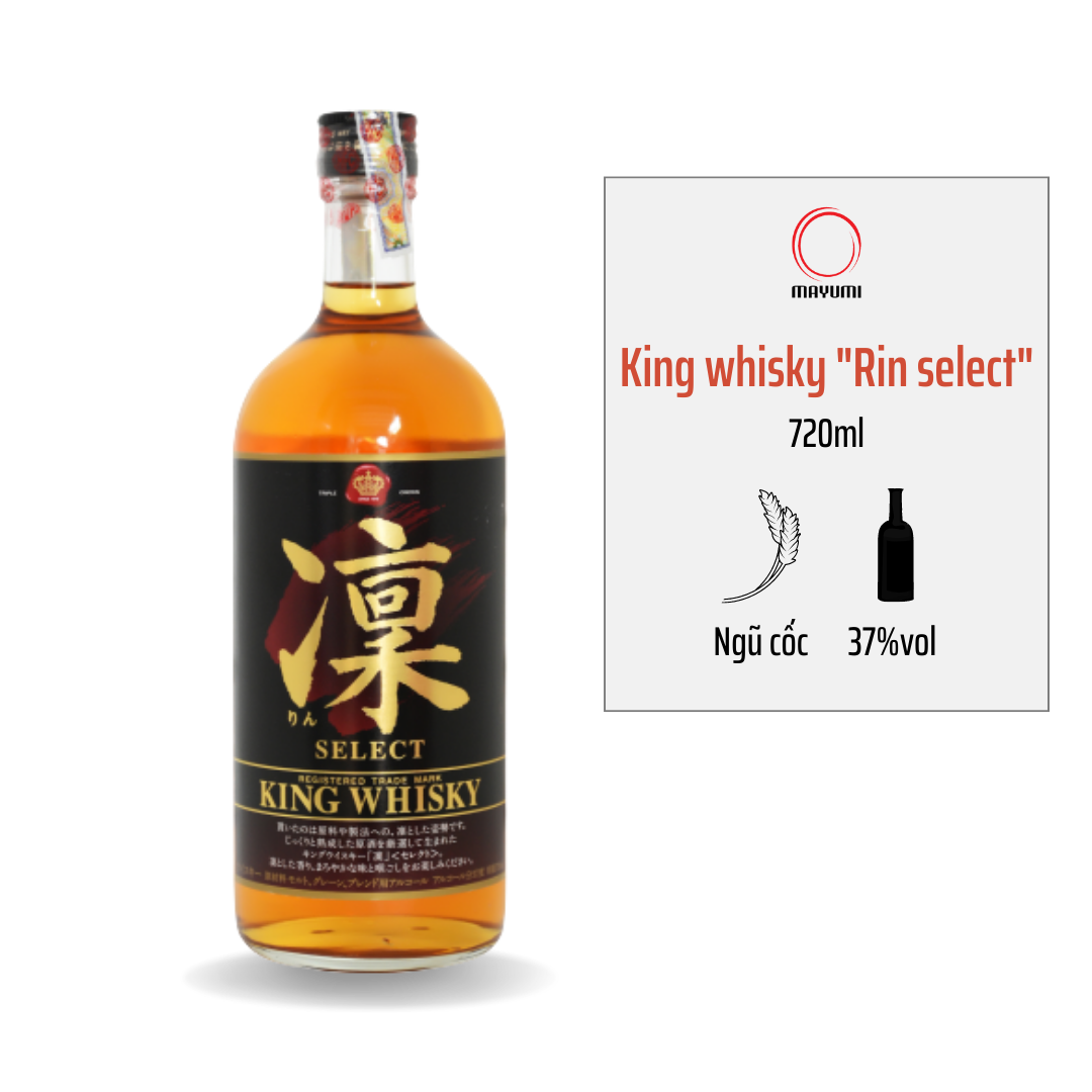Rượu King whisky Rin Select 720ml 37%