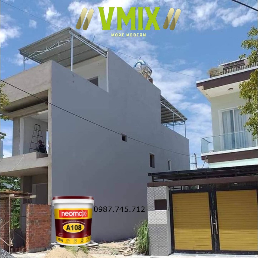 Sơn chống thấm đàn hồi cho tường ngoài nhà,sàn mái,ban công,khu vực ngoài trời chống tia UV.chống nóng hiệu quả .
