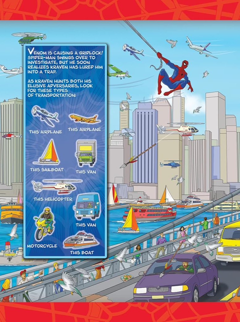 Sách ngoại văn: 3D Look And Find - Spiderman