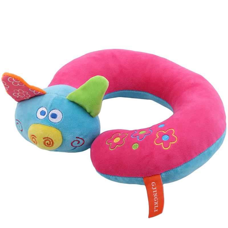 Kid Cho Bé Du Lịch Động Vật Gối Trẻ Em Đầu Cổ Hỗ Trợ Bảo Vệ Dây An Toàn Xe Hơi Gối Vai Dây Đeo An Toàn Dễ Thương Gối Ôm Hình Thú