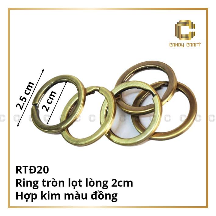 Khoen tròn gắn móc khóa - 1 khoen đồng 2cm