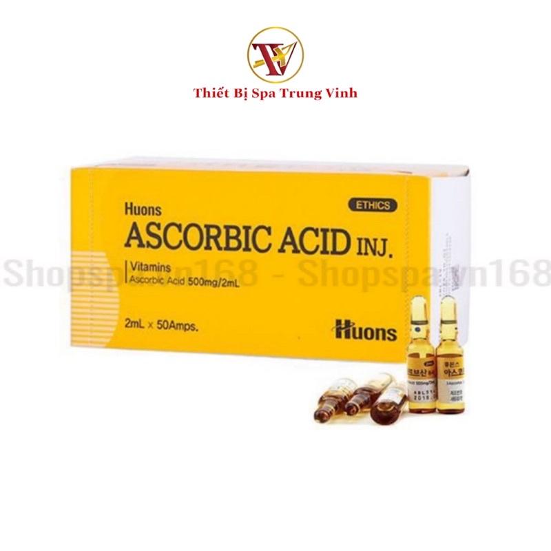 Vỉ 10 Ống Vitamin C Houns Hàn Quốc Cấy Tảo Hồng (Hộp 50 ống và vỉ 10 ống)