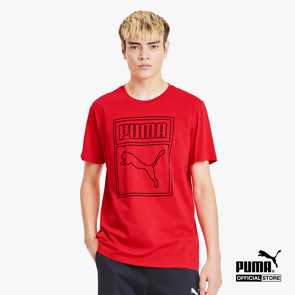 PUMA - Áo thun thể thao nam Graphic Box Logo 596426-11