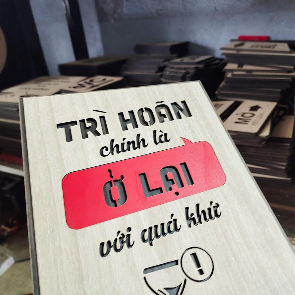 Tranh động lực trang trí văn phòng - Trì hoãn chính là ở lại với quá khứ