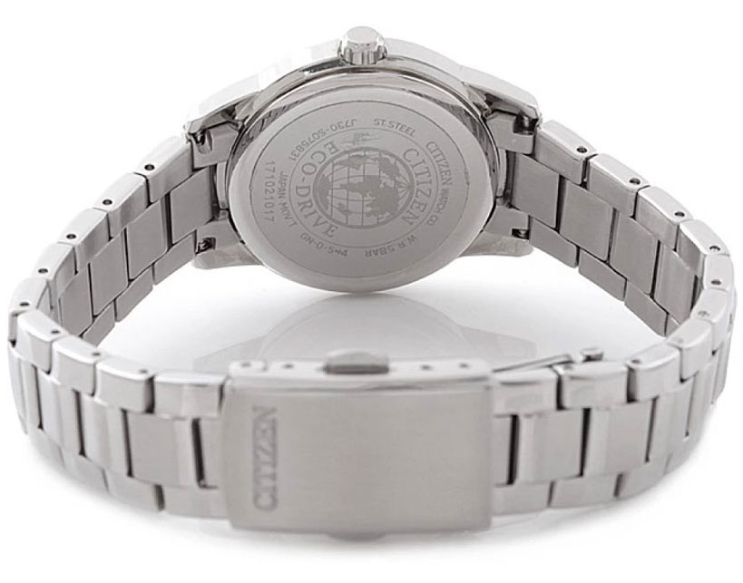 Đồng Hồ Nữ Citizen Dây Thép Không Gỉ FE2010-51E - Mặt Đen