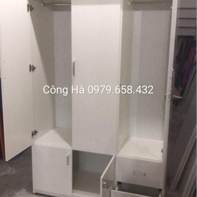 Tủ Nhựa Đài Loan 3 Cánh Kèm Nhiều Kệ