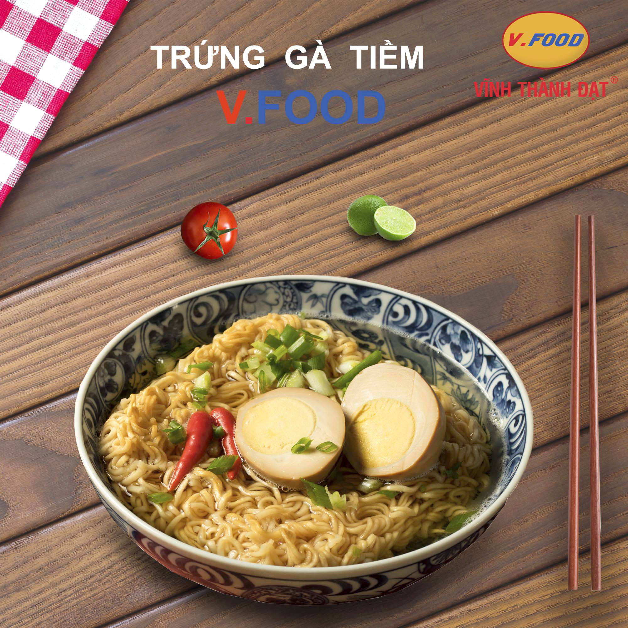 TRỨNG GÀ TIỀM V.food ( GÓI 2 QUẢ)