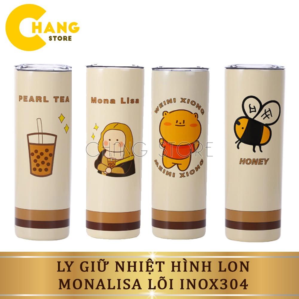 Bình giữ nhiệt inox an toàn dung tích 650ml, ly giữ nhiệt chống va đập họa tiết con ong siêu hot