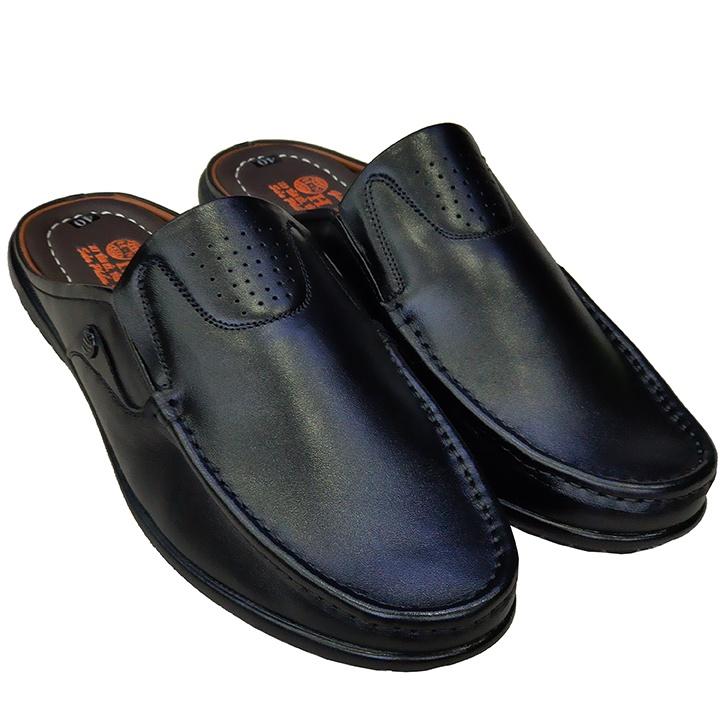 Dép Bít Mũi Nam HÀ NAM Da Bò Thật Cao Cấp  GSB2071c