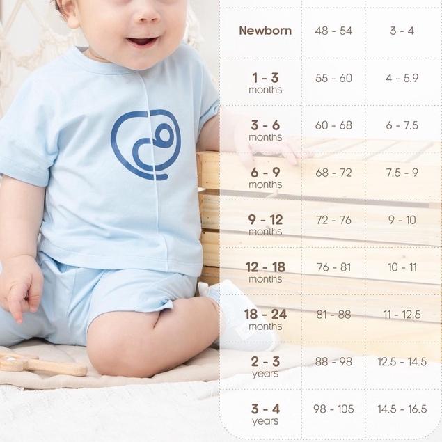 Bộ Bodychip Bu baby ngắn tay cổ chồm Bambus