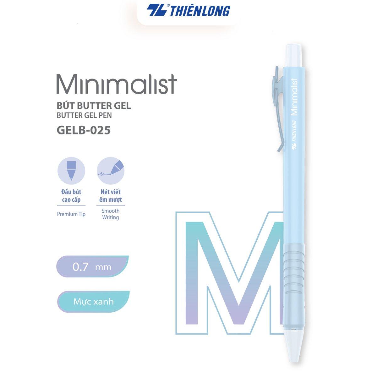 Combo 5/10/20 Bút gel B - Minimalist Butter Gel Thiên Long GELB-025