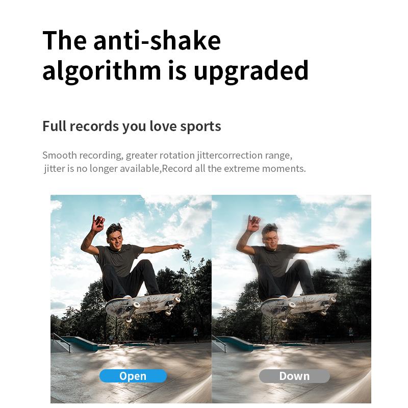 Máy ảnh thể thao 4K 60fps ổn định WiFi cho xe máy Mũ bảo hiểm xe máy V9 với máy ảnh hành động chống thấm điều khiển từ xa
