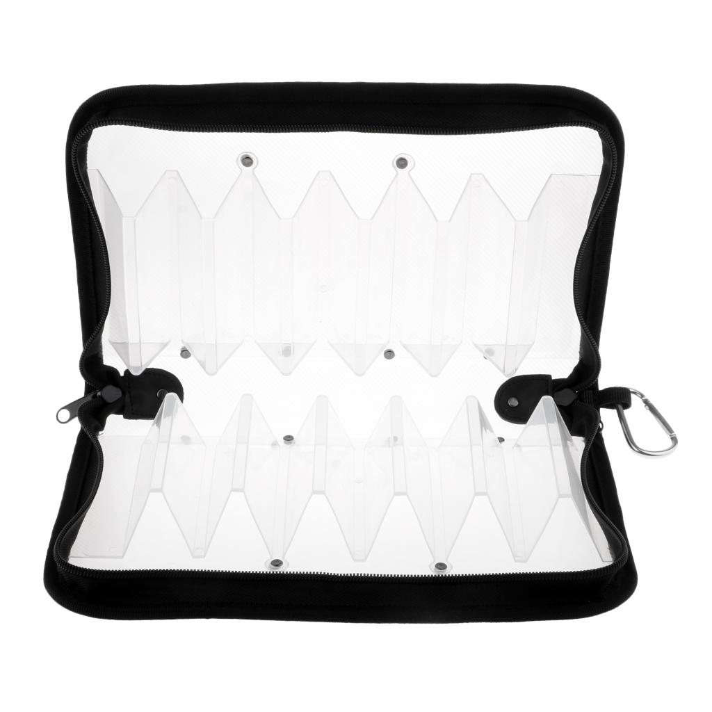 Squid Jig Lure Zipped Bag Case Pouch Both Side Storage Tackle Bag