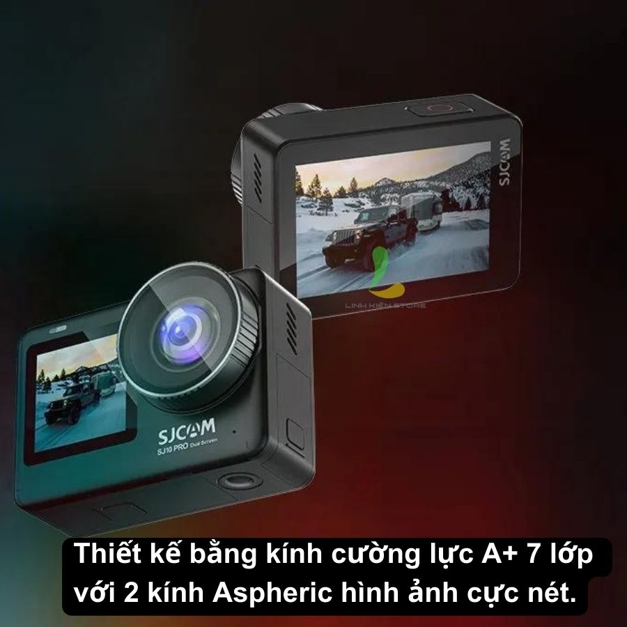 Camera hành trình SJCAM SJ10 Pro Dual Screen - Máy quay hành động màn hình kép chống rung 6 trục đỉnh cao - Hàng chính hãng