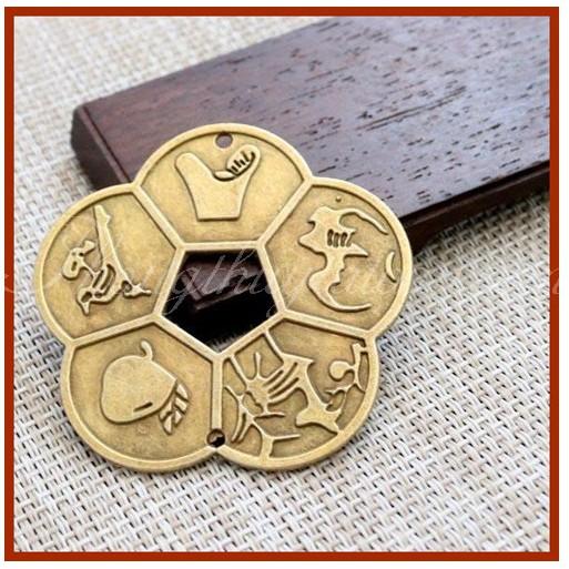 Đồng tiền xu Hoa Mai đồng nguyên chất