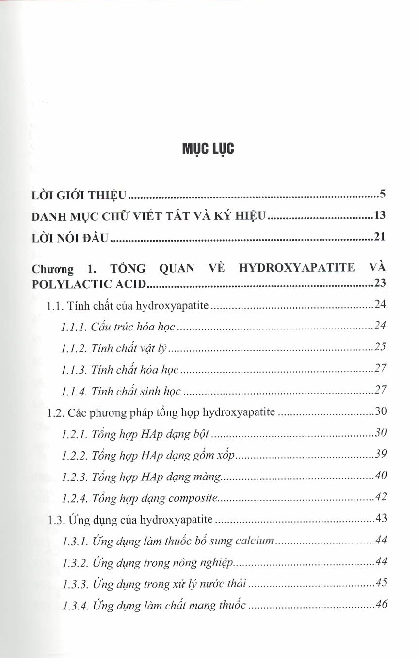 Vật Liệu Composite Trên Cơ Sở Nano Hydroxyapatite, Polylactic Acid Và Ứng Dụng Trong Y Sinh