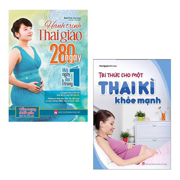 Combo Sách Dành Cho Mẹ Bầu: Tri Thức Thai Sản Bà Bầu Cần Biết + Hành Trình Thai Giáo 280 Ngày
