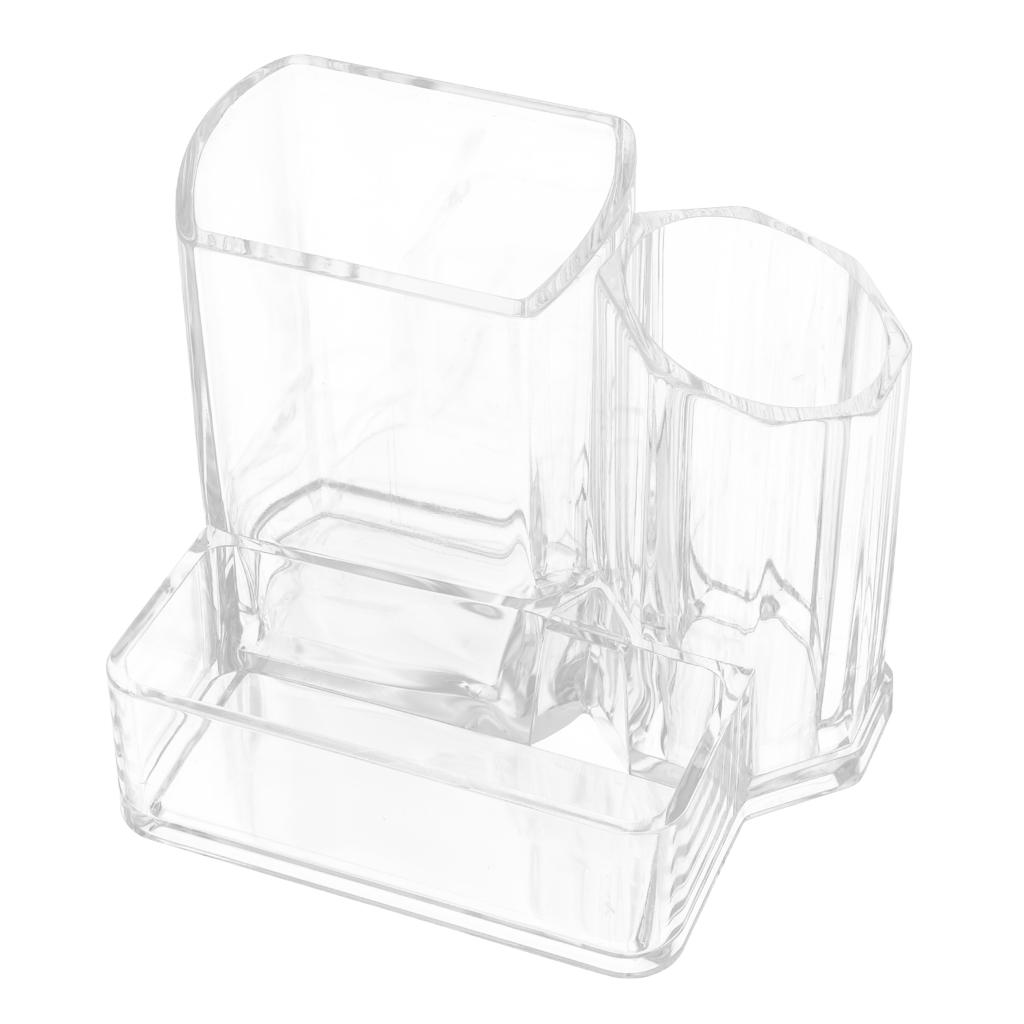 Clear Makeup Cosmetic Organizer Jewelry Brush Storage Box Acrylic Holder