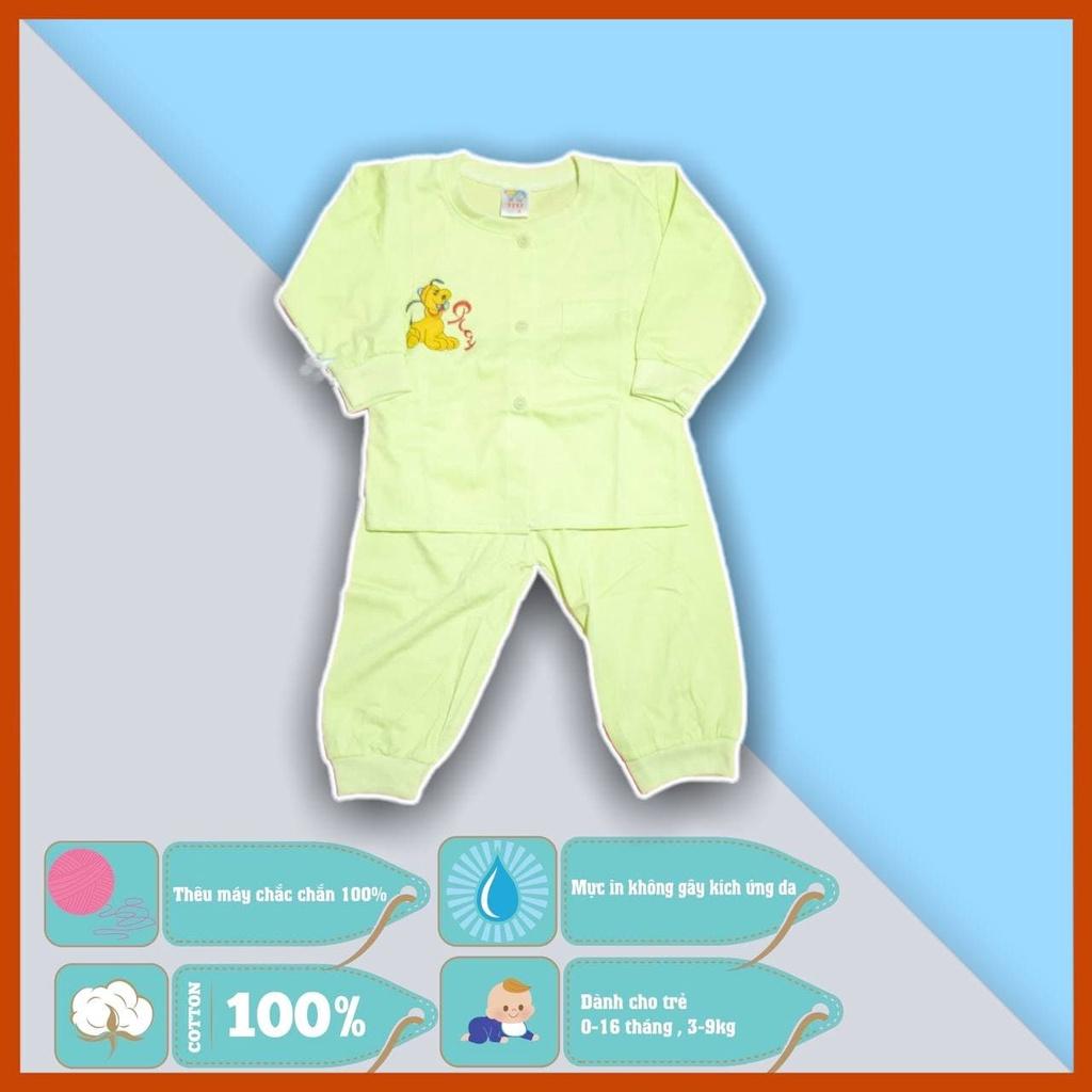 Set áo quần trẻ em sơ sinh thêu hình chó con - 6 màu - dành cho trẻ 3 - 9kg - cotton 100%