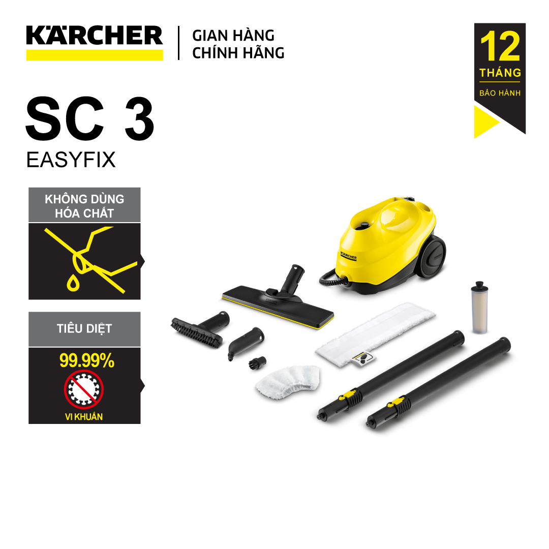 Máy Làm Sạch Bằng Hơi Nước Karcher SC3 Easyfix