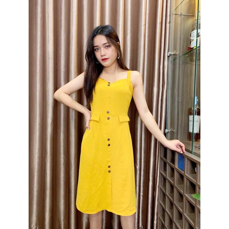 Đầm 2 dây túi giả hàng tk đẹp độc
