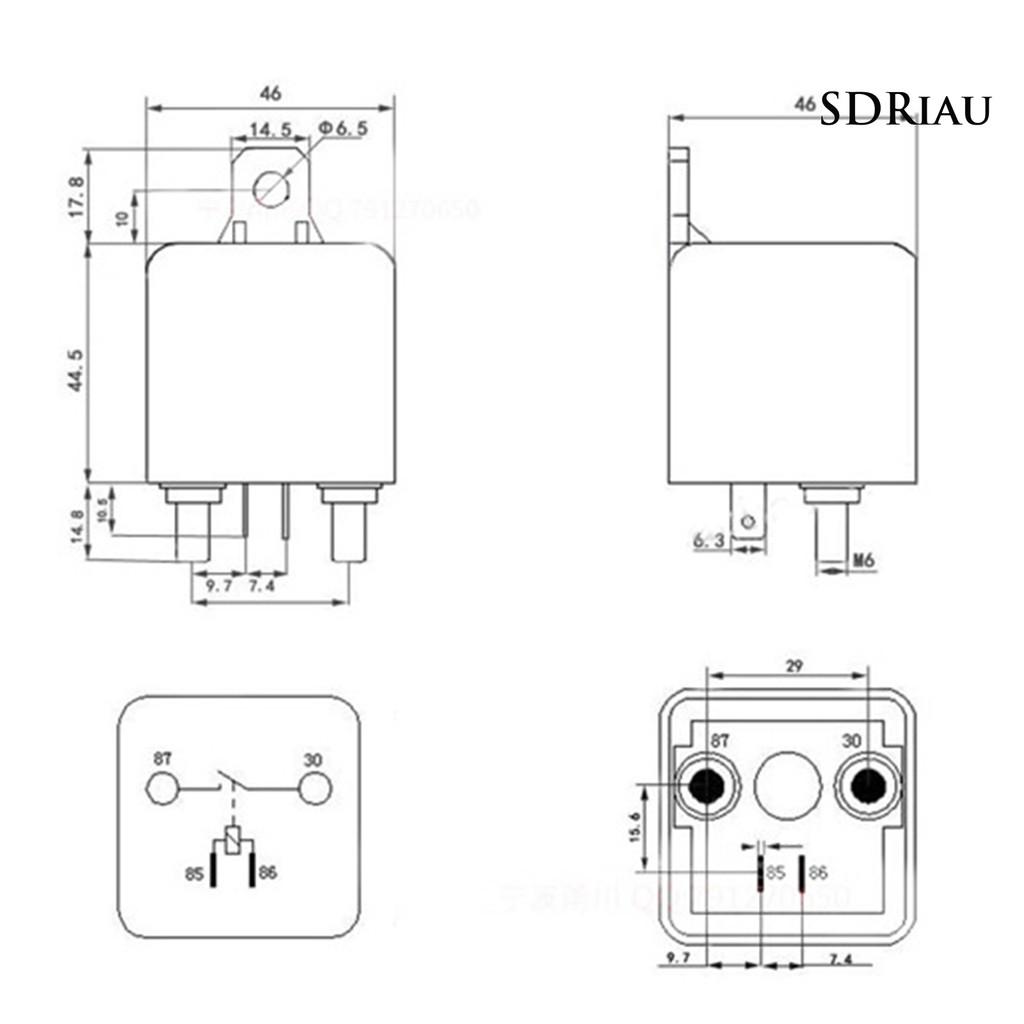 Rơ Le Khởi Động 4 Pin Qcd-Zl180 12v 200a Chuyên Dụng