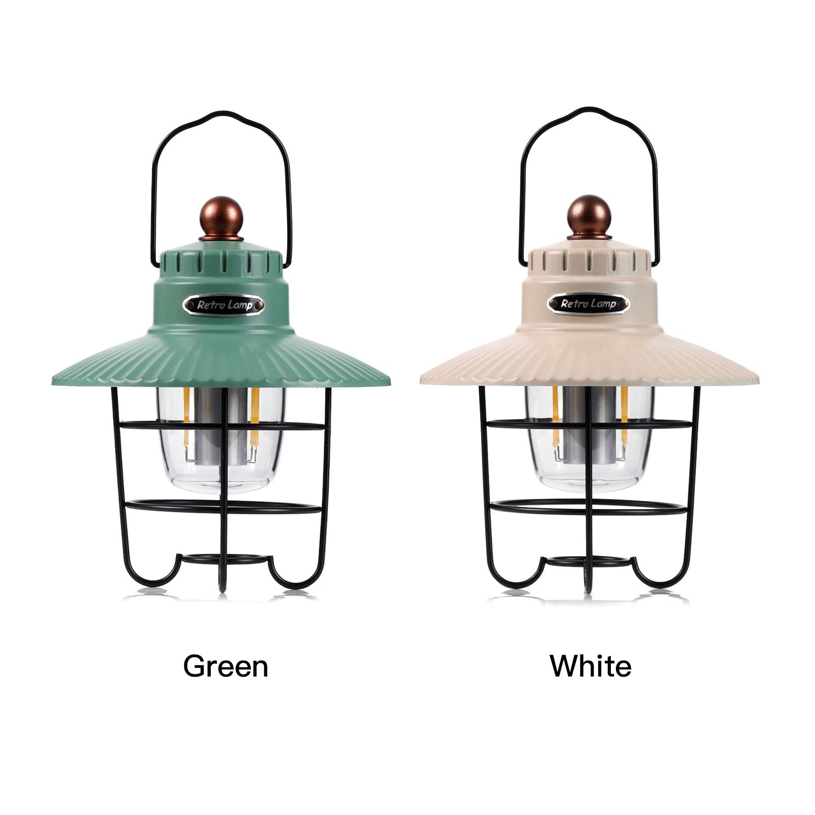 Camp Light Portable Tent Vintage Lamp USB Rechargeable WaterProof Retro Outdoor LED Camping Light Lantern