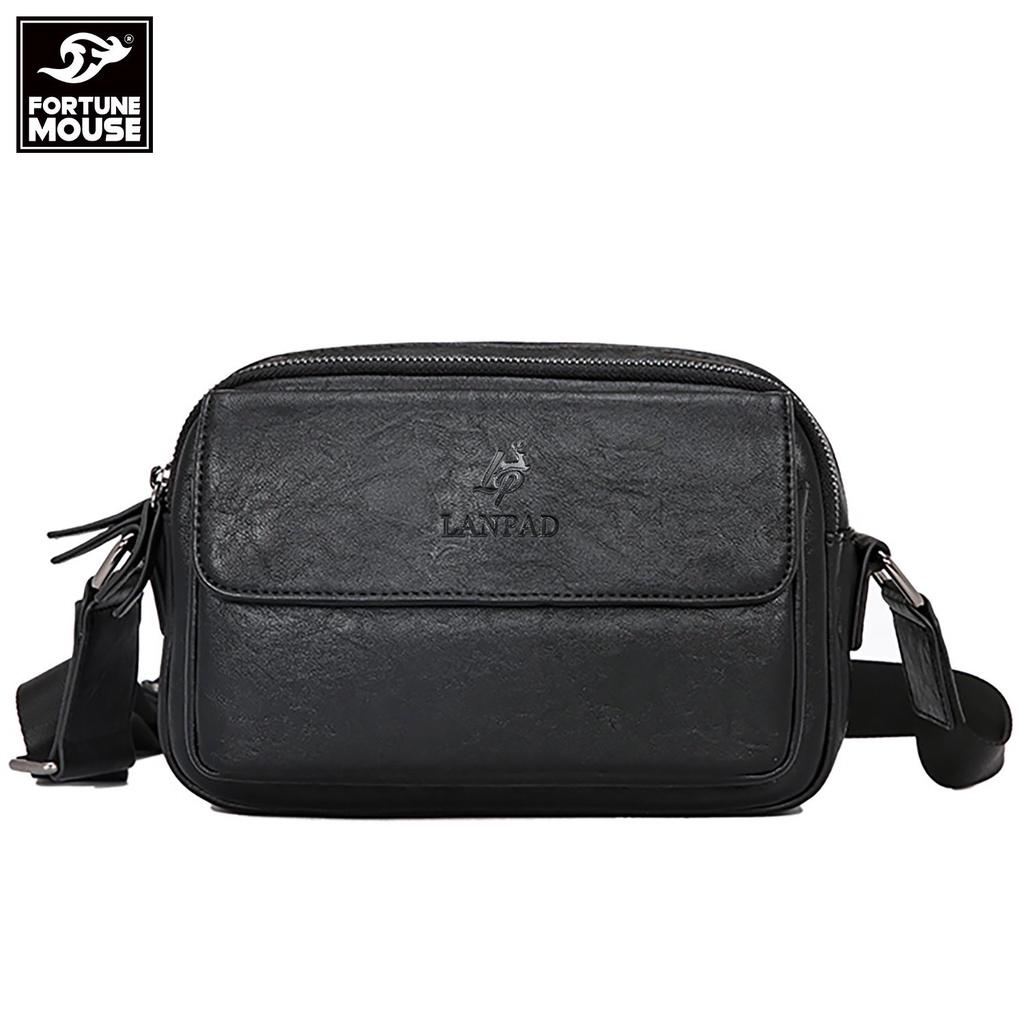 Túi Đeo Chéo Unisex Lanpad Da Pu LP558