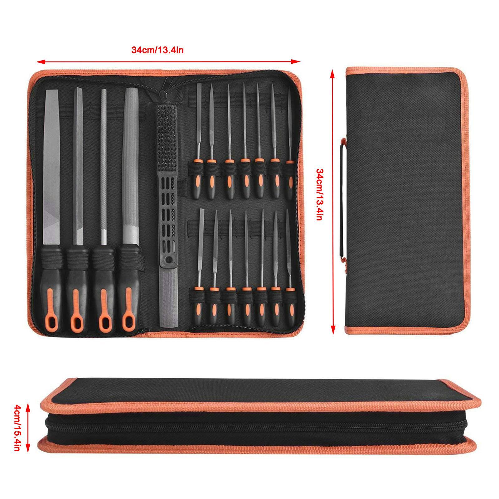 20x Carbon Steel File Set Precision File Set Woodworking Tools for Jewelry Carpentry