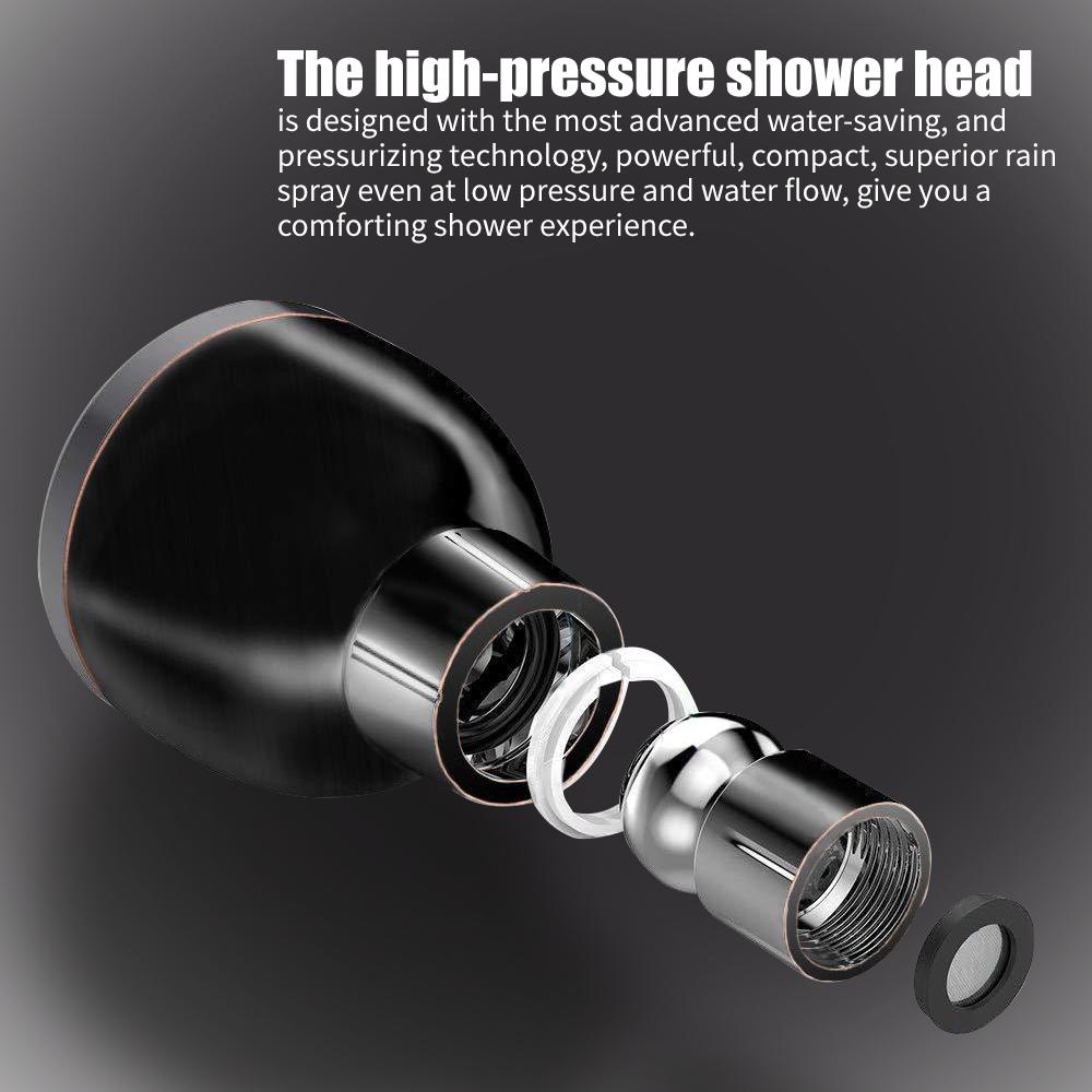 Đầu vòi hoa sen áp suất cao G1 / 2 Đầu vòi có thể điều chỉnh xoay