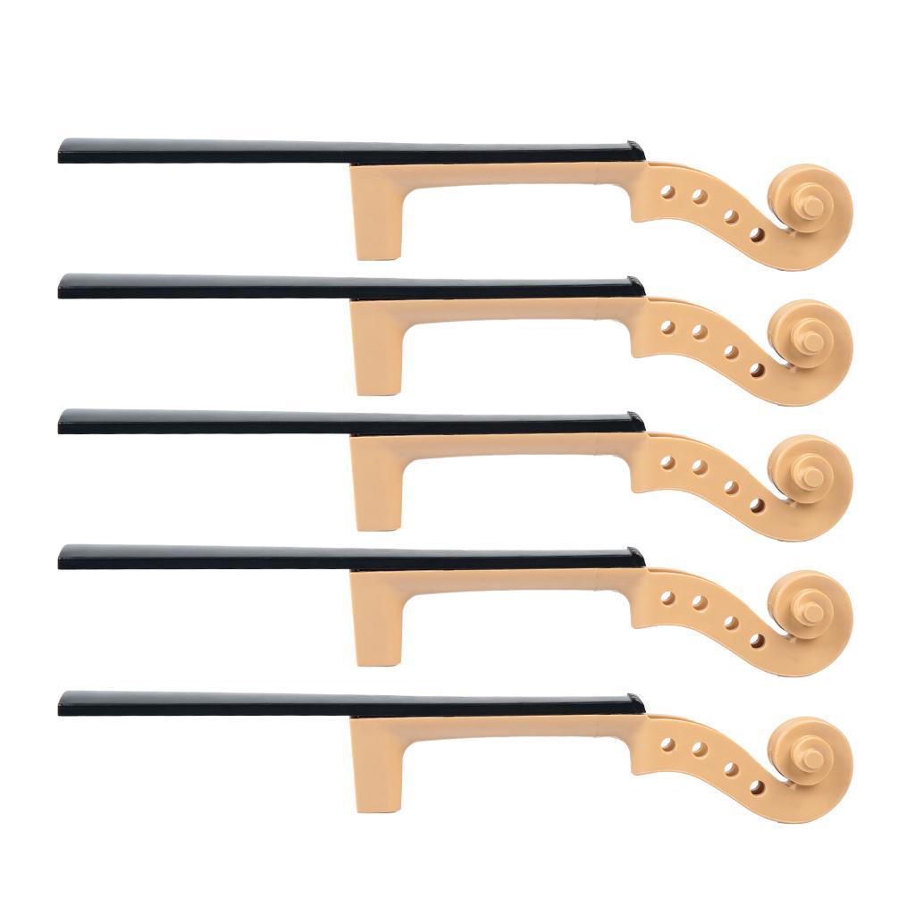 4/4 Polished Wood Violin Scroll Headstock Neck Material DIY Musical Instrument