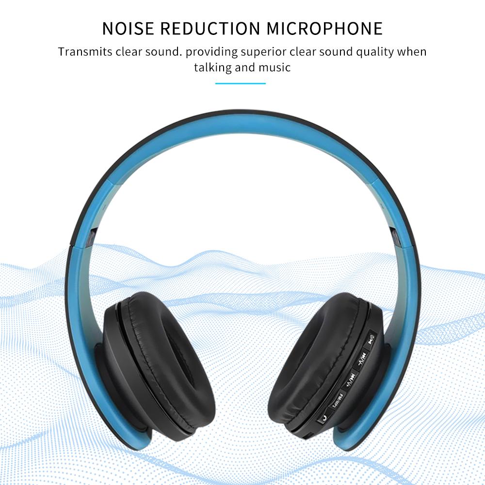 Tai nghe âm thanh nổi BT không dây Over-Ear / On-Ear Radio FM Radio 3.5mm Aux In Earphone với Giảm tiếng ồn