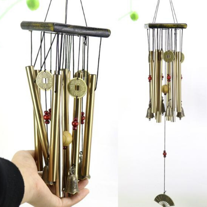 Chuông gió may mắn hình quạt