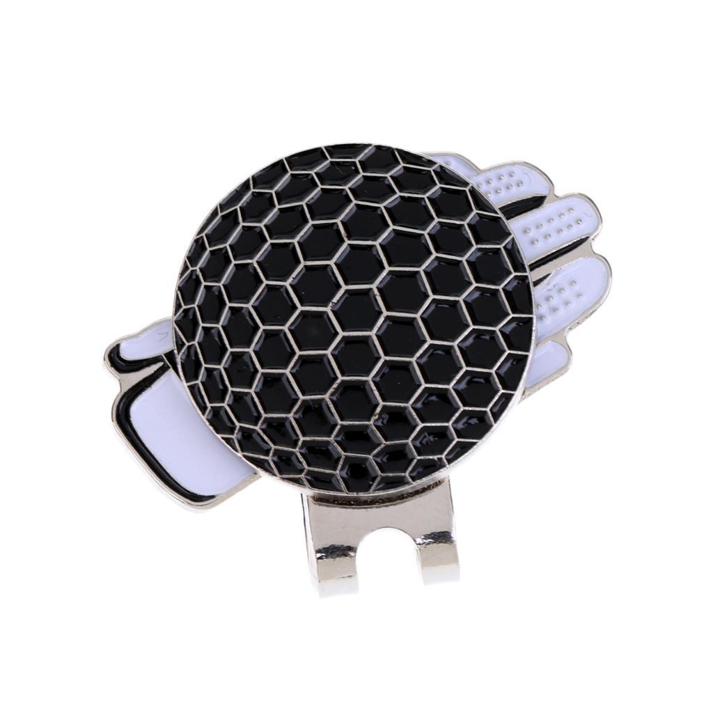 3-5pack Funny Glove Design Golf Hat Clip with Magnetic Ball Marker Golfer Gift