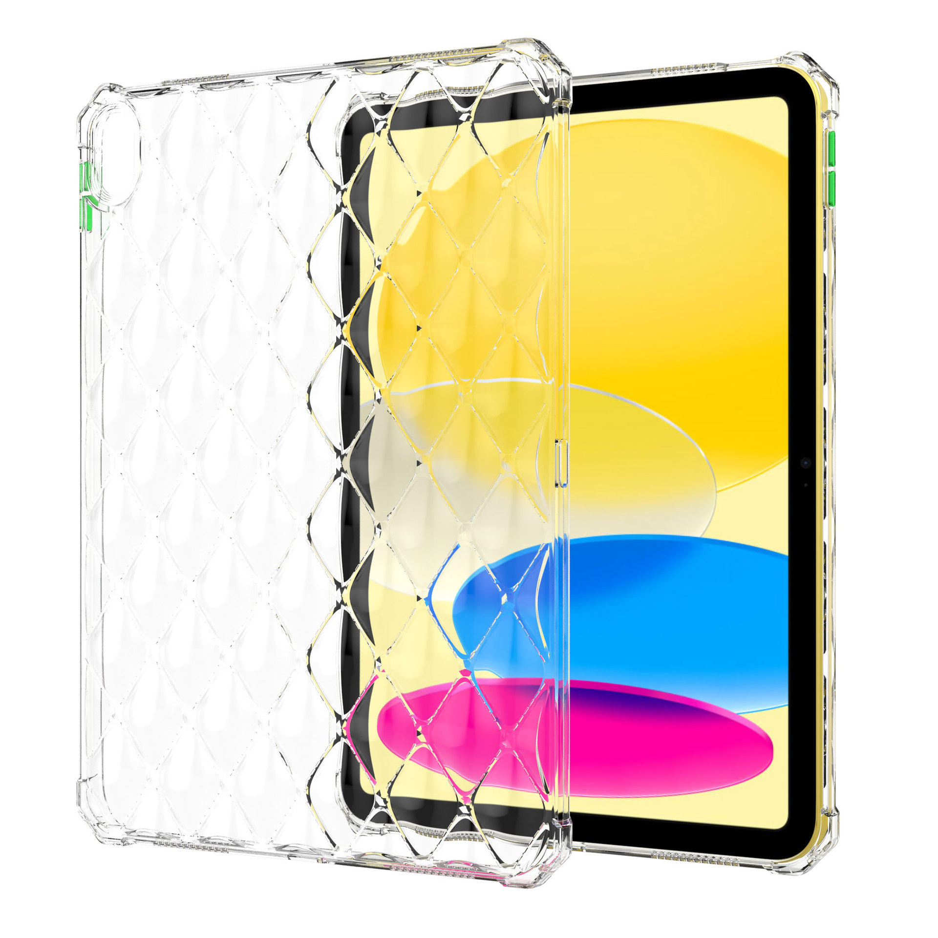 Ốp lưng chống sốc đệm khí trong suốt cho iPad Pro 11 12.9 / Air 1 2 4 5 / Mini 4 5 6 / 10.2 / Pro 10.5 / 9.7 hiệu HOTCASE Diamond chống chịu va đập cực tốt, độ trong suốt chuẩn HD, mặt lưng 3D siêu đẹp - Hàng nhập khẩu