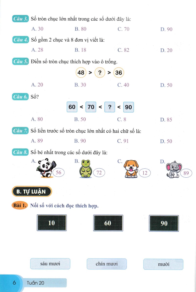Bài Tập Tuần Toán 1 Tập 1  - Bộ Sách Cánh Diều - ND