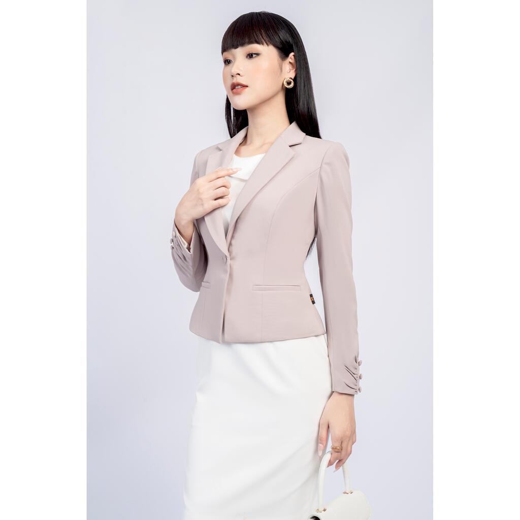 Áo vest cổ V, tay nhún MMOutfit M-AV060621018