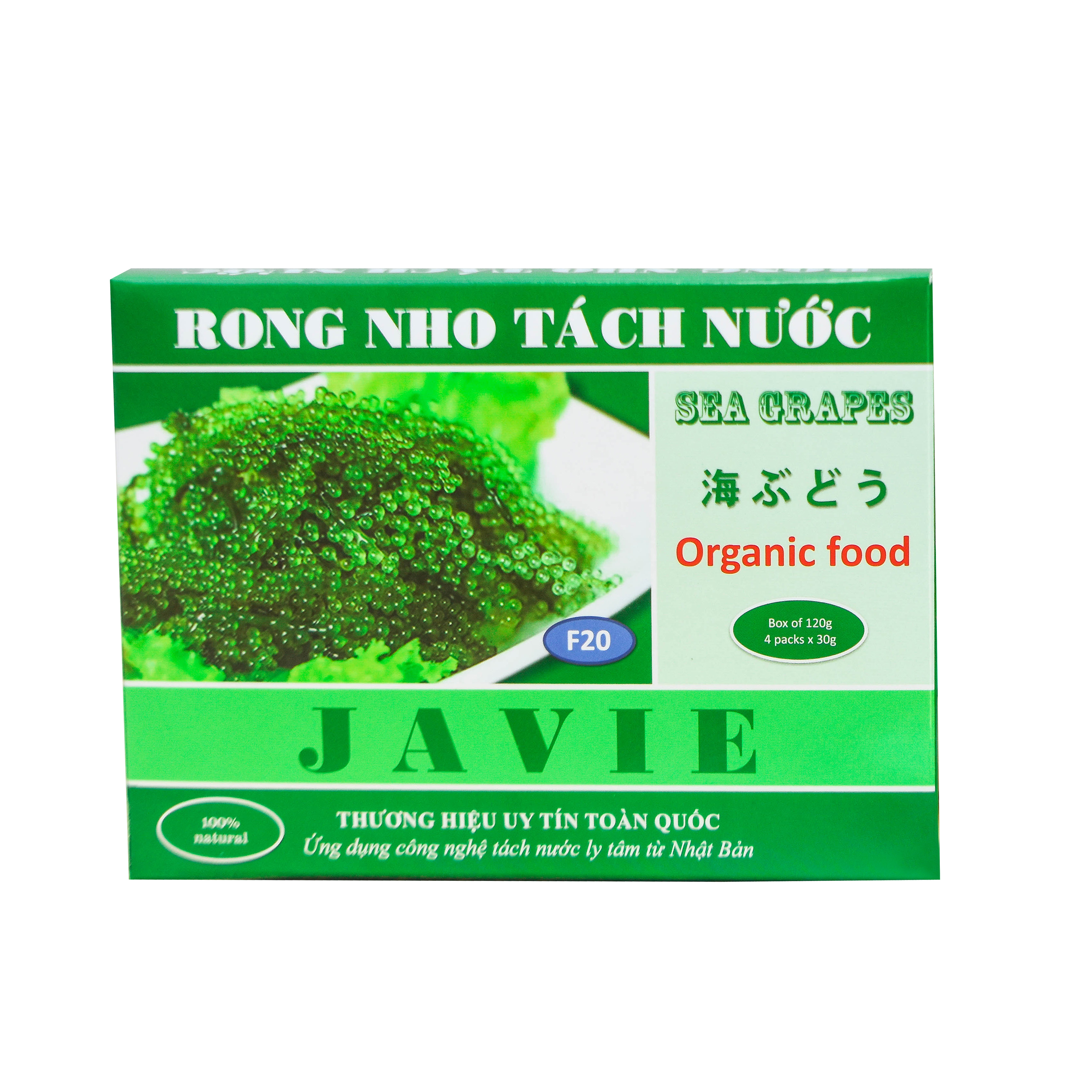 Rong nho tách nước Hộp 120gr (30g x 4 gói) ngon tuyệt