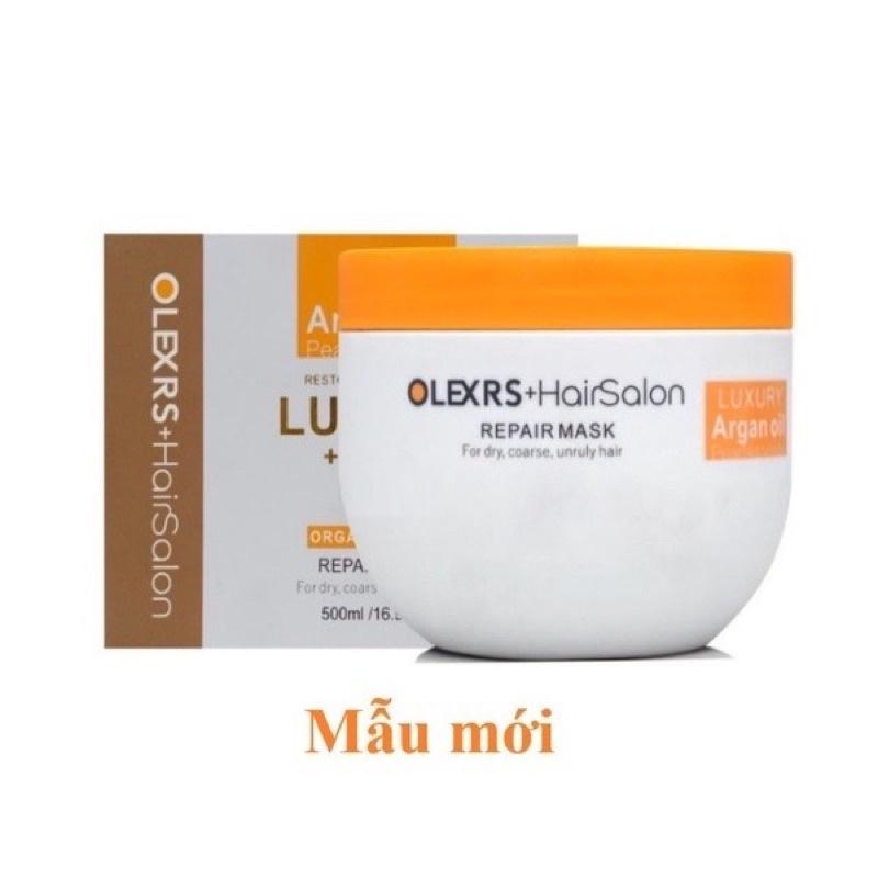 Kem ủ tóc phục hồi siêu mượt Olexrs Hair Salon Luxury Repair Mask 500ML