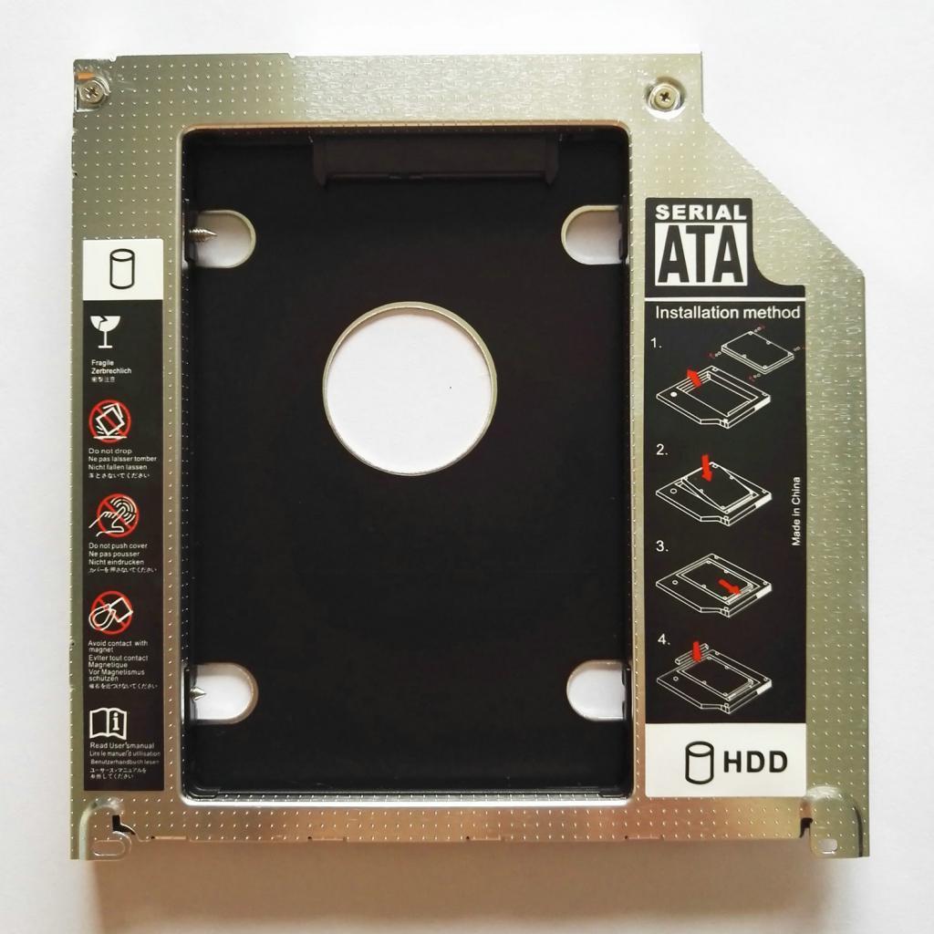 Tray HDD SSD Enclosure Case Optical Bay for 9.5mm