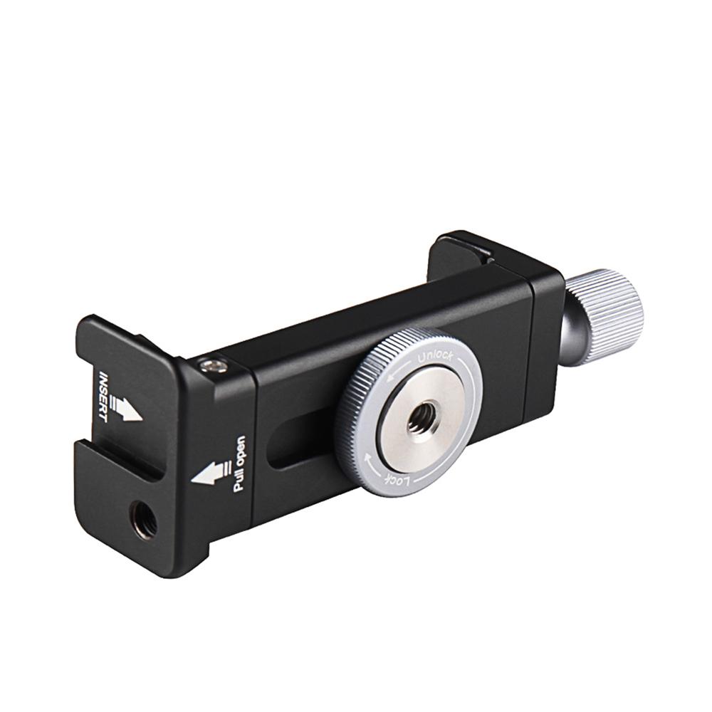 Giá đỡ có lỗ vít 1/4 inch Hợp kim nhôm có thể điều chỉnh cho Điện thoại thông minh